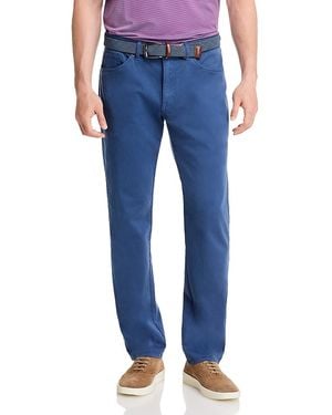 Peter Millar Signature Sateen Five Pocket Pants - Blue