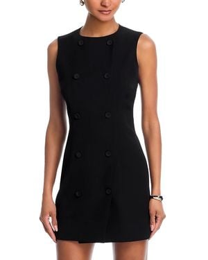 French Connection Harry Suiting Double Breasted Mini Dress - Black