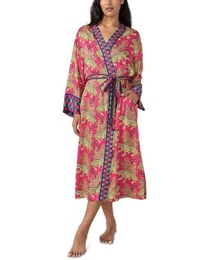 Printfresh Bagheera Satin Robe - Red