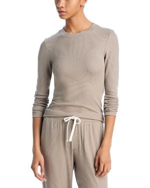 Splits59 Louise Ribbed Top - Gray