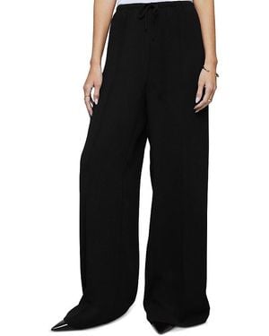 Splendid Jolene Drawstring Wide Leg Pants - Black