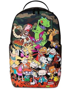 Sprayground '90S Nick Camo With Graffiti Backpack - Gray