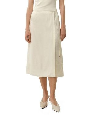LILYSILK Ying Jacquard Silk Skirt - Natural