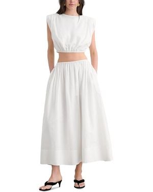 Toccin Sirelle Strong Shoulder Top - White