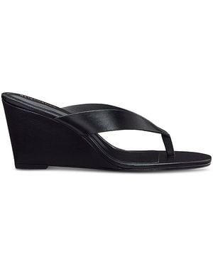 Reformation Jessie Thong Wedge Sandals - Blue