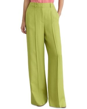 Reiss Petite Wide Leg Suit Pants - Green