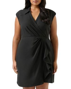Estelle Desert Rose Mini Dress - Black