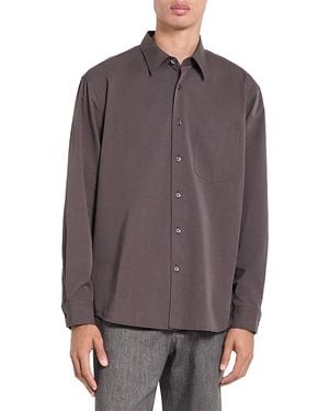 Theory Relaxed Fit Weekend Shirt - Purple