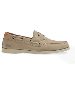 Lacoste Caspian 123 1 Cma Lace Up Boat Shoes - White