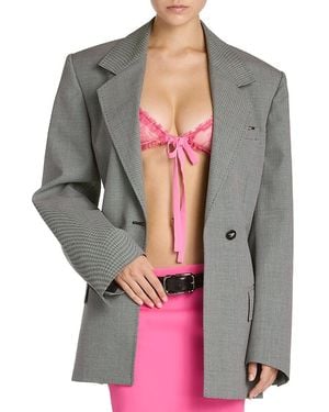 The Attico Wool Blend Blazer - Gray