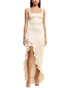 Dress the Population Charlene Ruffled Gown - Natural
