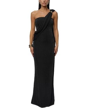 JLUXLABEL Golden Veil Maxi Dress - Black