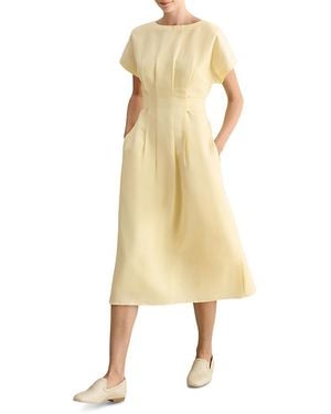 Hobbs Aliya Tie Back Dress - Yellow