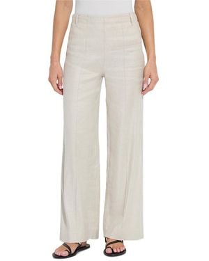 Lyssé Gabriela High Waist Pintuck Wide Leg Pants - White