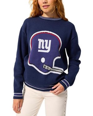 Terez New York Giants 1961 Helmet Jacquard Crewneck Sweater - Blue