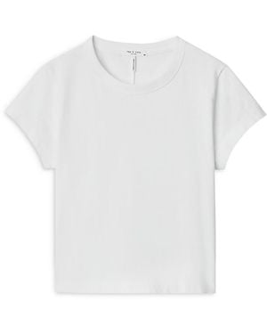 Rag & Bone Kelly Perfect Cotton Crewneck Tee - White