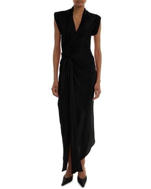 Victoria Beckham Asymmetric Twist Dress - Black