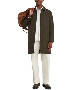 Reiss Lawlen Classic Collar Zip Through Jacket - Green
