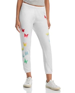 Aqua Avery Sweatpants - White