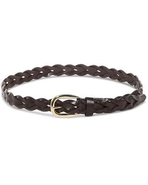 Madewell Braided Leather Belt - White