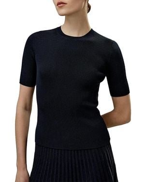 LILYSILK Essential Silk Knit Top - Black