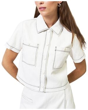 Central Park West Chelsea Cropped Jacket - White