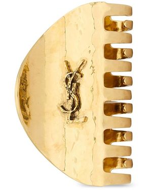Saint Laurent Cassandre Claw Clip - Metallic