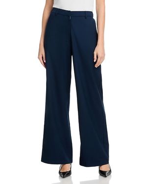 French Connection Lightweight Twill Relaxed Pants - Blue