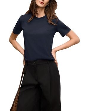 M.M.LaFleur M. M.Lafleur Leslie Organic Pima Cotton T-Shirt - Blue