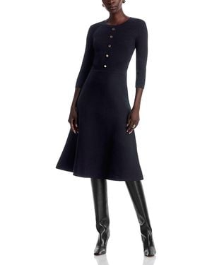Tahari The Suzi Sweater Dress - Blue