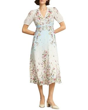 Hobbs Belmond Silk Dress - White