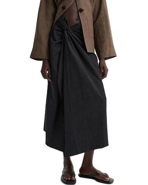 Rohe Sarong Textured Skirt - Black