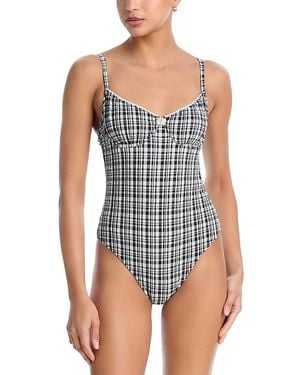 Solid & Striped The Taylor One Piece Swimsuit - Blue