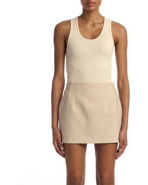 Wardrobe NYC Closet. Nyc New Contour Mini Skirt - Natural