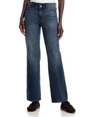 Kobi Halperin Lulu High Rise Cotton Blend Pants - Blue