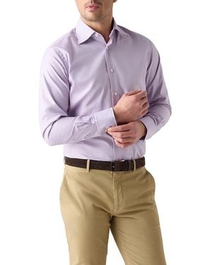 Robert Talbott Madison Check Light Weight Poplin Shirt - Purple