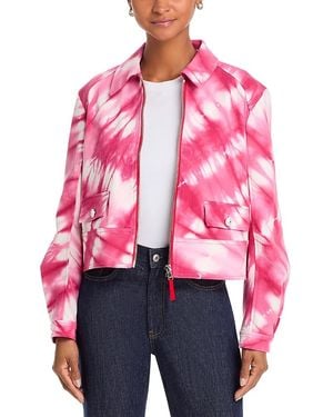 Cinq À Sept Tie Dye Denim Harriet Jacket - Pink