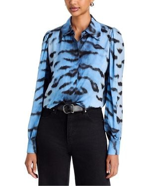 Kobi Halperin Davis Silk Blend Blouse - Blue