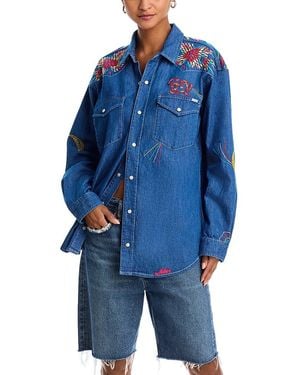 Mother The Exes And Ohs Denim Shirt - Blue