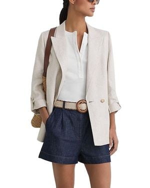 Reiss Beau Belted Shorts - White