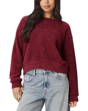 Splendid Fallon Fuzzy Crewneck - Red