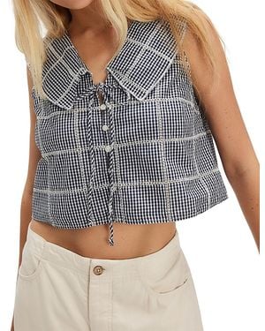 Free People Waiting For Me Top - Blue