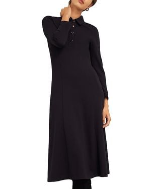 Hobbs Scarlett Ponte Dress - Blue