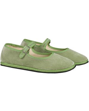 Vibi Venezia Mary Jane Flats - Green