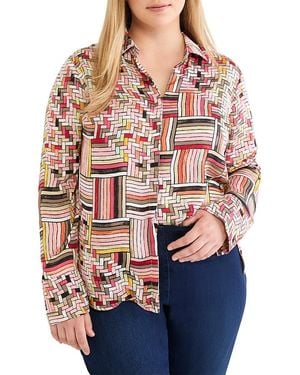 NIC+ZOE Color Weave Shirt - Red
