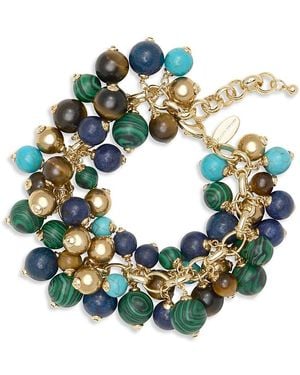 Ramy Brook Sienna Mixed Stone Shaky Bead Statement Bracelet - Green