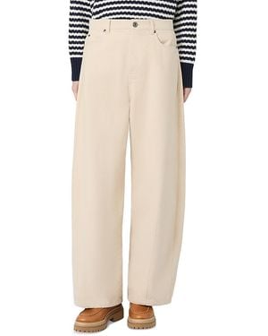 Weekend by Maxmara Wkdordine Cotton Barrel Jeans - Natural
