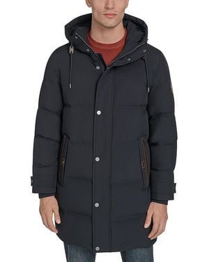 Andrew Marc Rummel Hooded Stadium Coat - Black