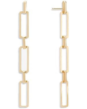 Lana Jewelry Jewellery Paperclip Chain Linear Drop Earrings - White