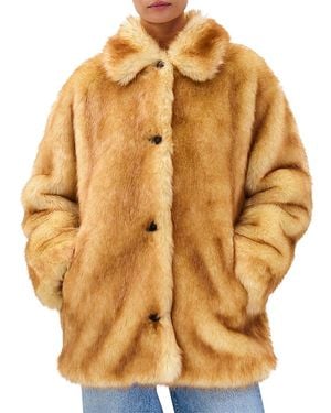 Rag & Bone Brenna Faux Fur Jacket - Metallic